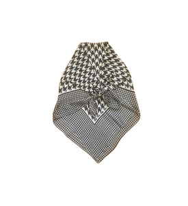 Women's Scarves Silk Feeling Fashionable Black/White Printed Soft Touch Scarf(BN119)