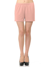 bluensquare Women Knit Shorts Summer Spa Pajama Casual Lounge- Mauve