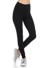 bluensquare Women's Plus Size LEGGINGS High Waist premium soft brushed 4 way Stretched Full Length-Black