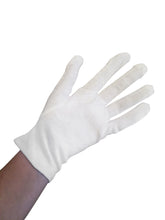 bluensquare White 100% Cotton Gloves for Women, 1 Pair Cotton Gloves for Dry Hands, Driving, Events, Various Uses